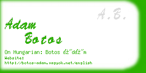 adam botos business card